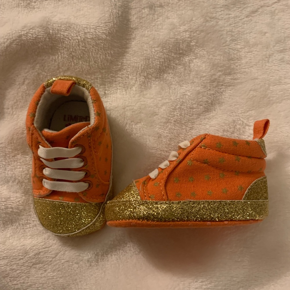 Limited too infant shoes 0-3 months